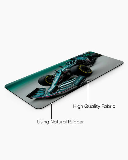 Emerald Velocity Print Desk Mat