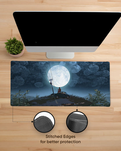 Moonlit Drive Print Desk Mat