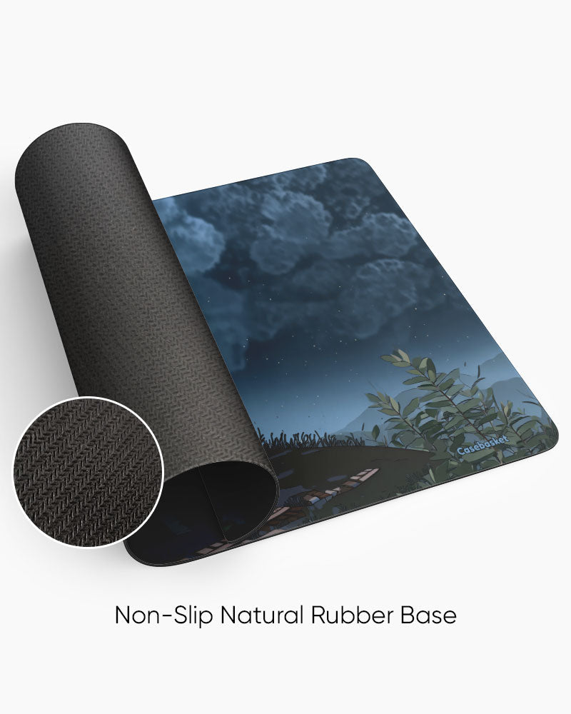 Moonlit Drive Print Desk Mat