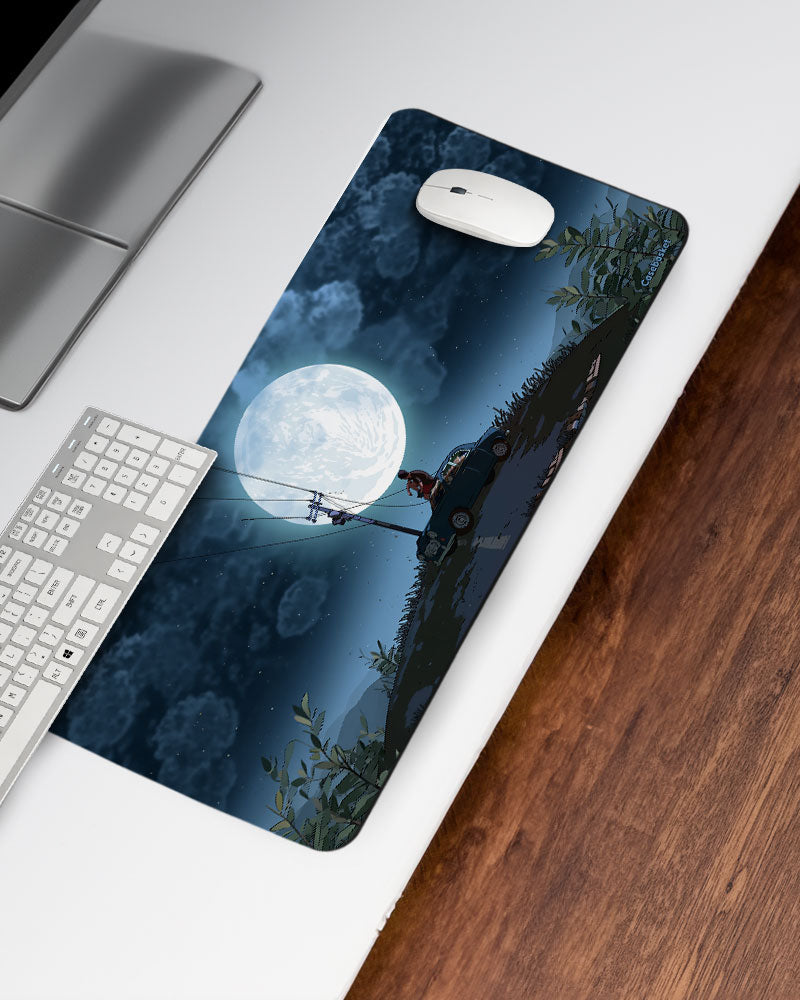 Moonlit Drive Print Desk Mat