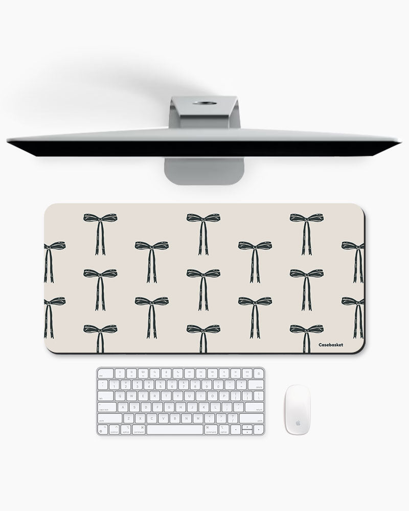Ribbon Reverie Print Desk Mat