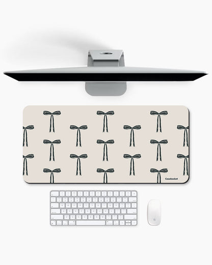 Ribbon Reverie Print Desk Mat