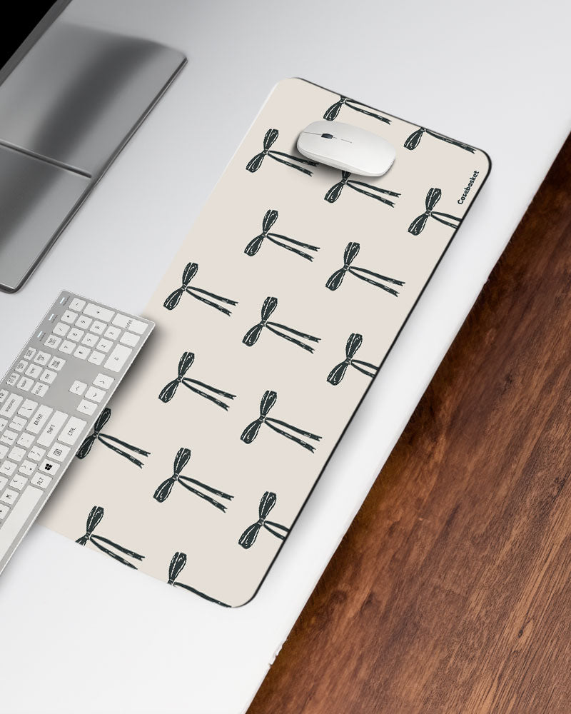 Ribbon Reverie Print Desk Mat