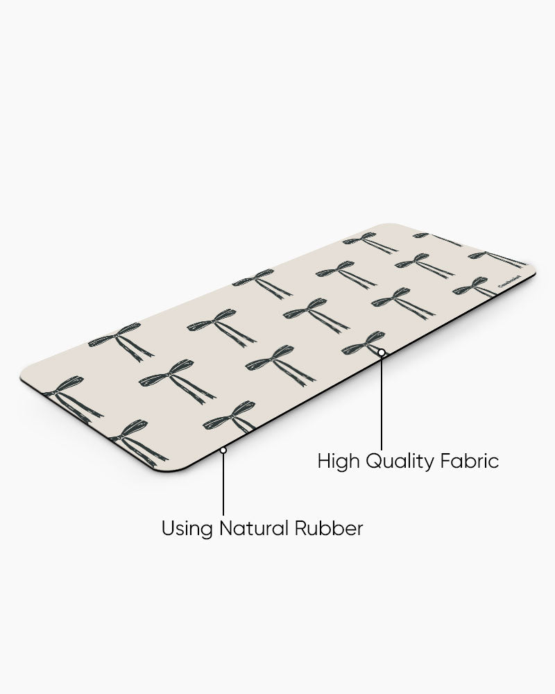 Ribbon Reverie Print Desk Mat