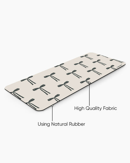 Ribbon Reverie Print Desk Mat