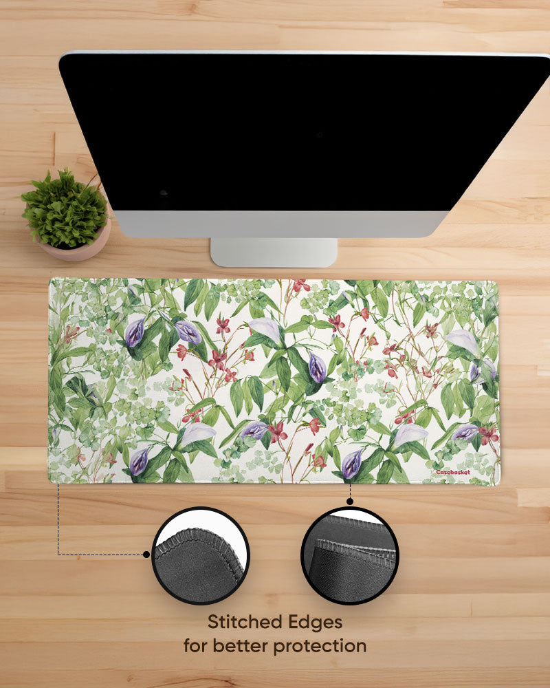 Floral Escape Print Desk Mat