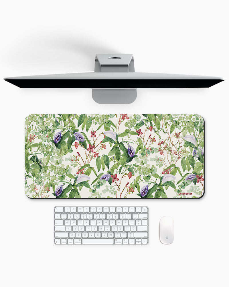 Floral Escape Print Desk Mat