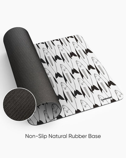 Shark Wave Print Desk Mat