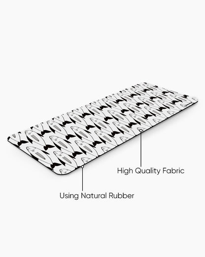 Shark Wave Print Desk Mat