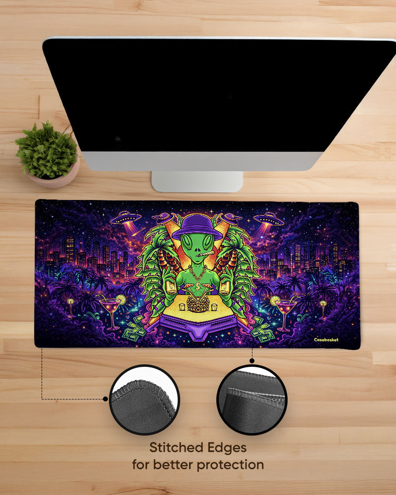 UFO Party Print Desk Mat