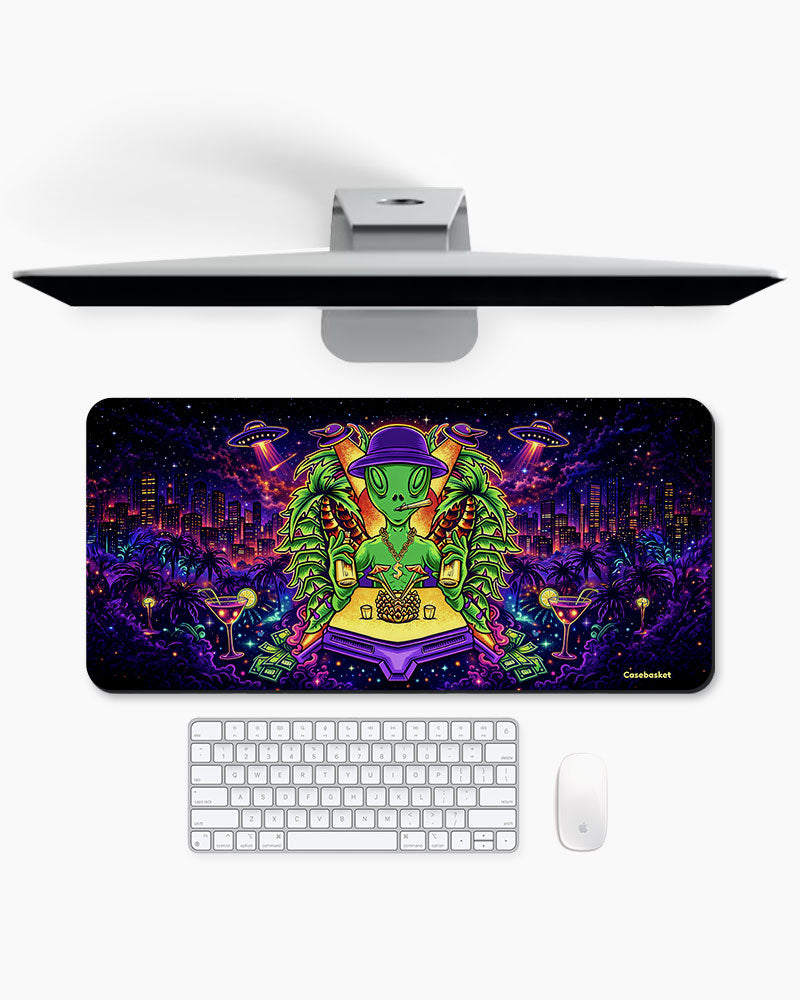 UFO Party Print Desk Mat