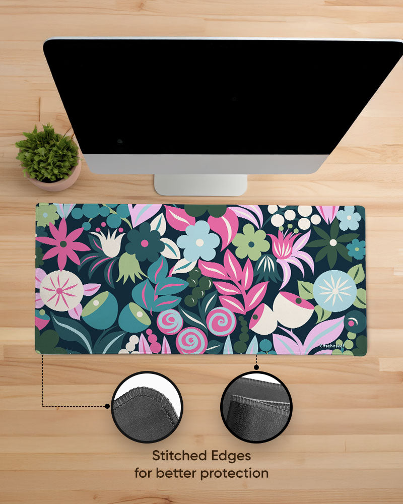 Garden Groove Print Desk Mat