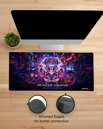 Pixel Warrior Print Desk Mat