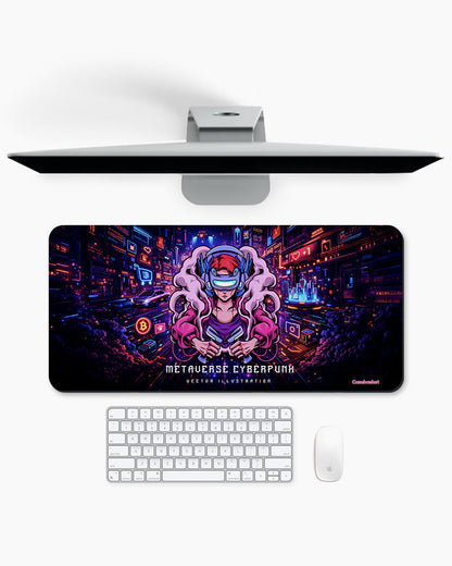 Pixel Warrior Print Desk Mat