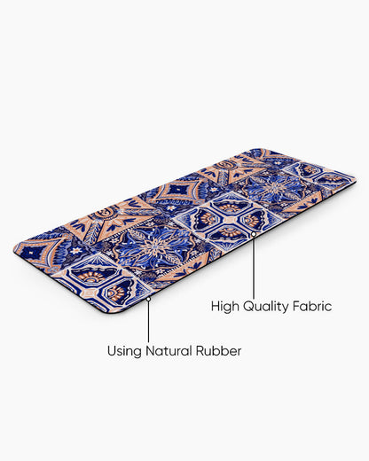 Indigo Mandala Print Desk Mat