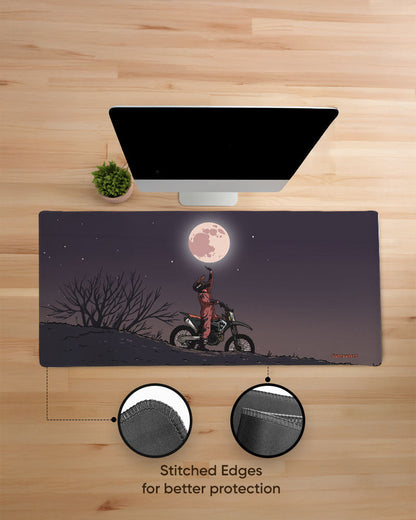 Moon Rider Print Desk Mat