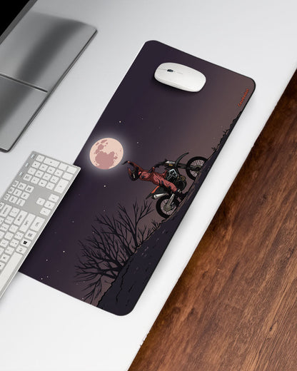 Moon Rider Print Desk Mat