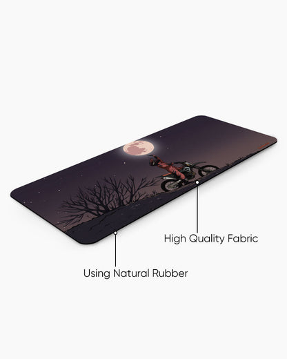Moon Rider Print Desk Mat
