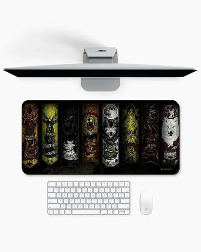 Blood Banners Print Desk Mat