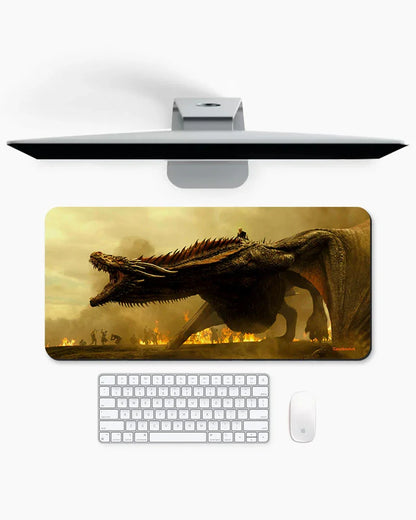 Inferno Dragon Print Desk Mat