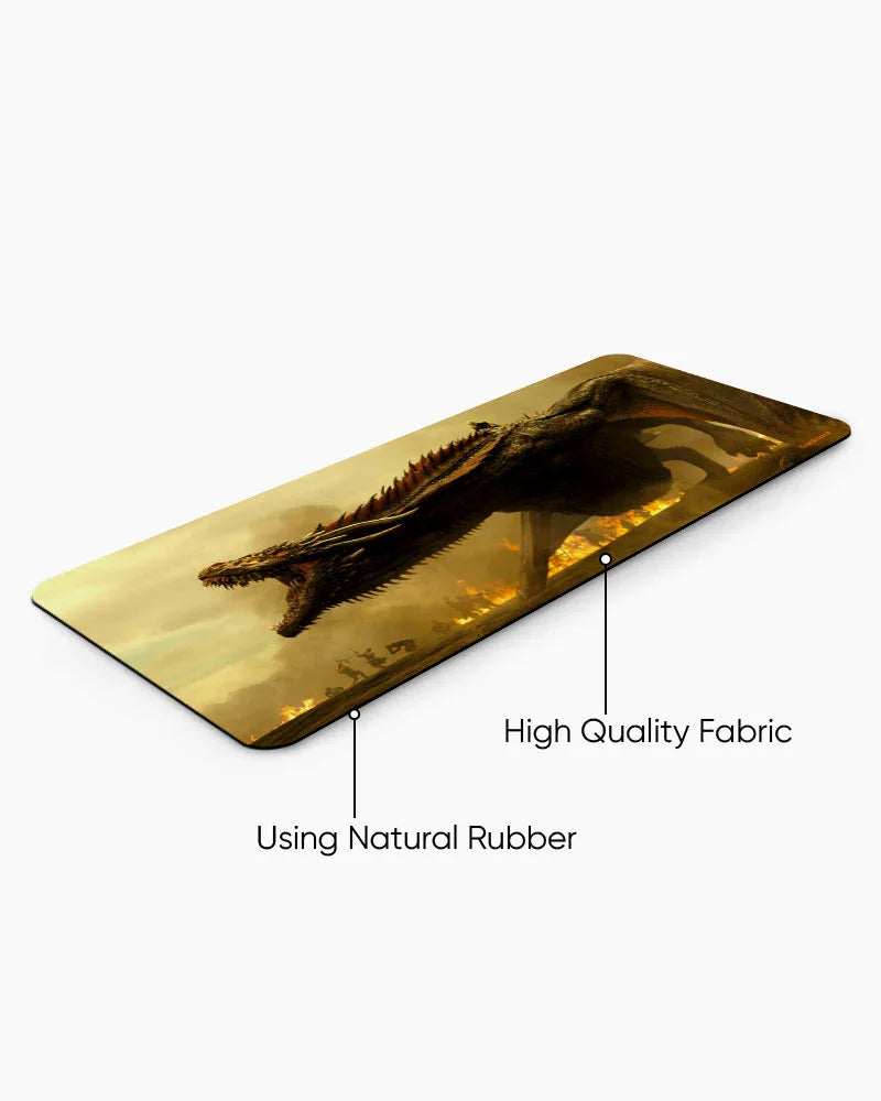 Inferno Dragon Print Desk Mat