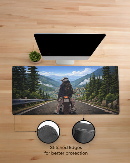 Mountain Rider Print Desk Mat