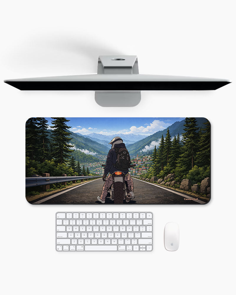 Mountain Rider Print Desk Mat