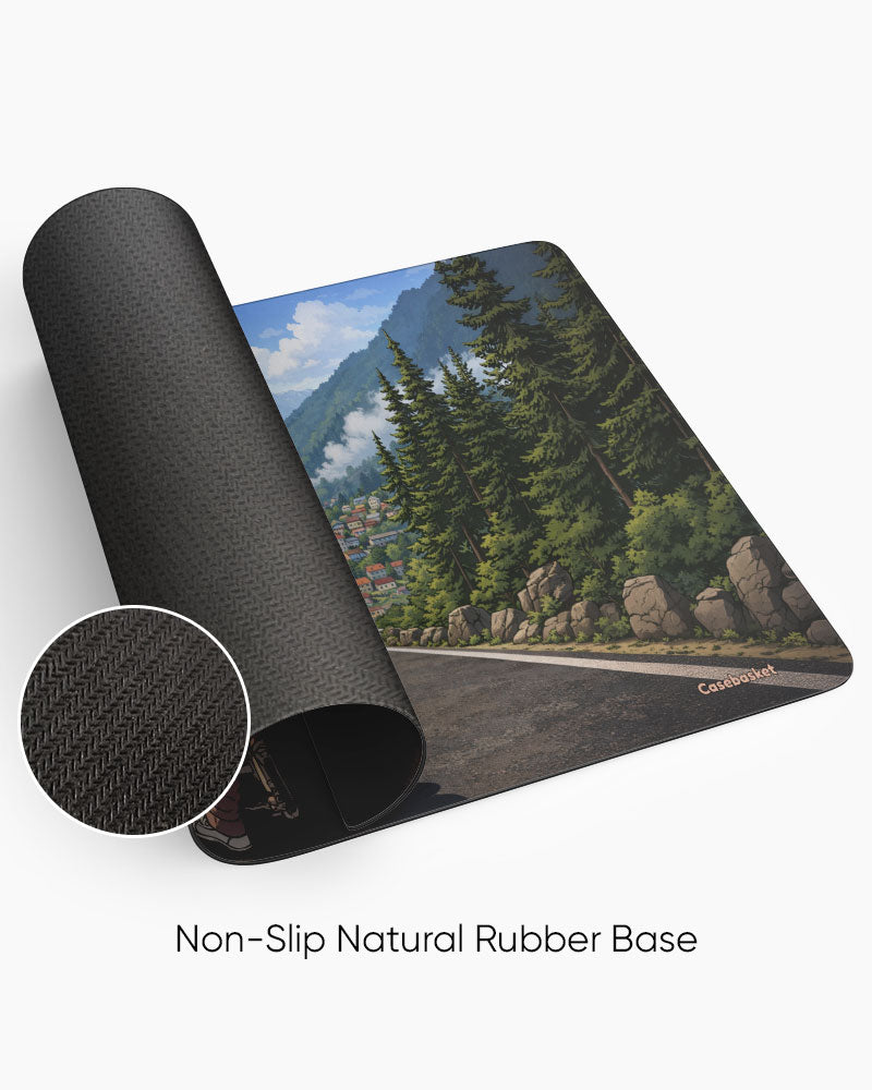 Mountain Rider Print Desk Mat