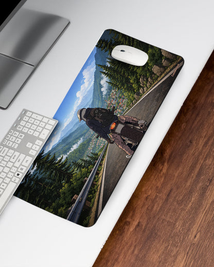 Mountain Rider Print Desk Mat