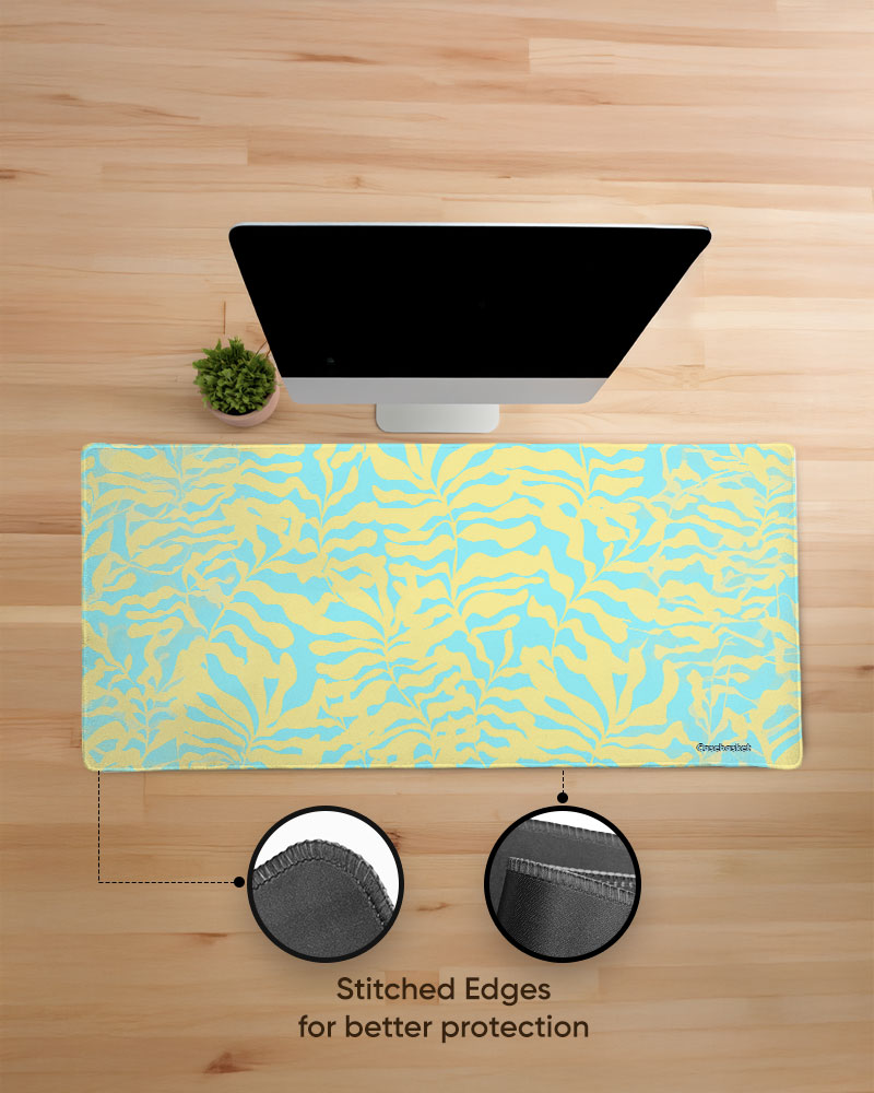 Lemon Lagoon Print Desk Mat