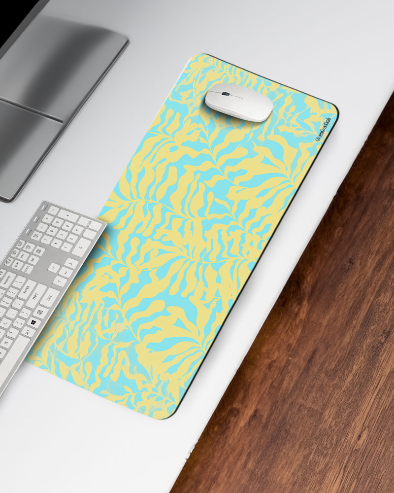 Lemon Lagoon Print Desk Mat