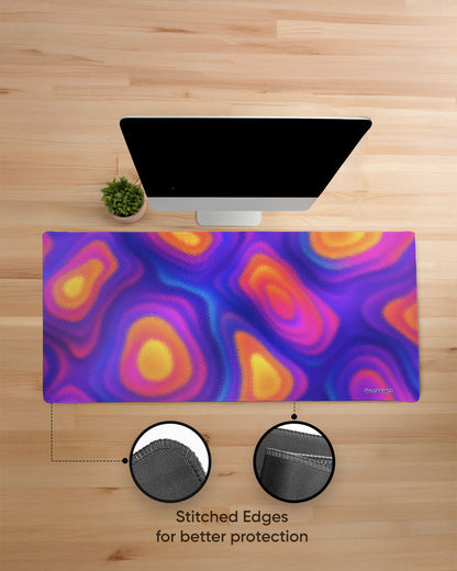 Electric Sunset Print Desk Mat