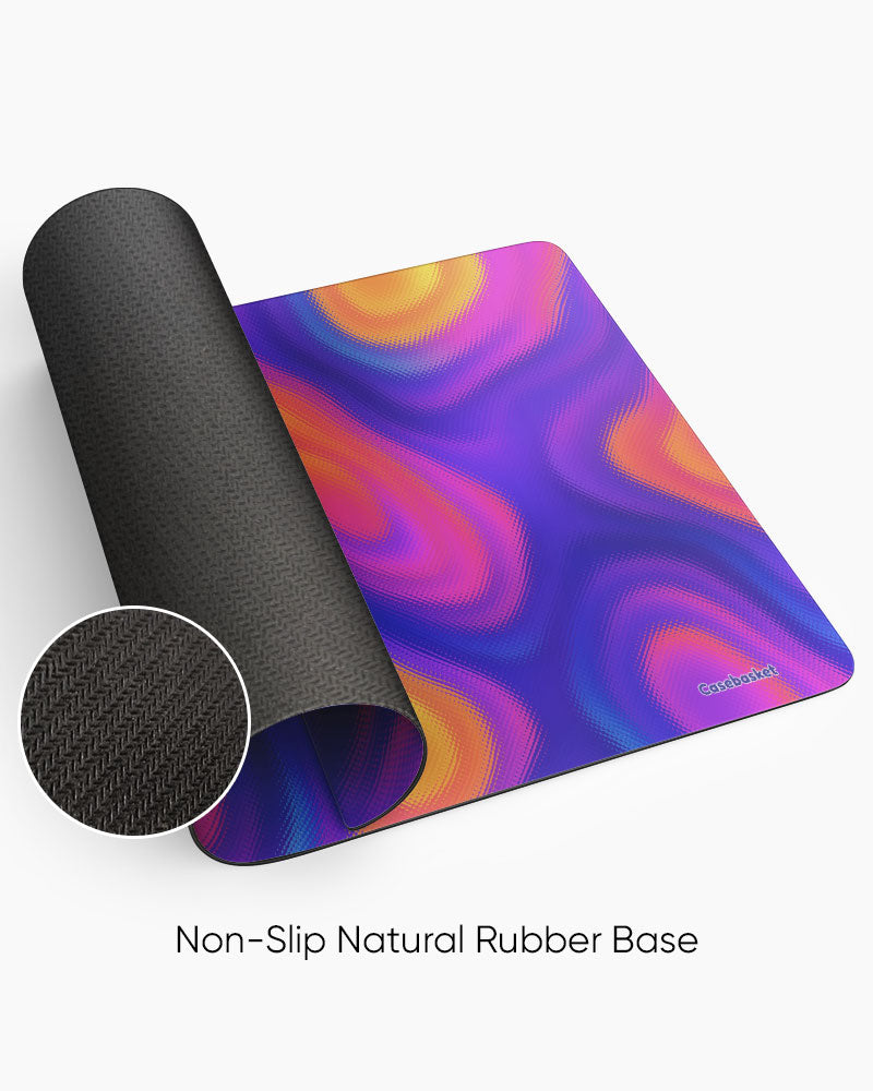 Electric Sunset Print Desk Mat