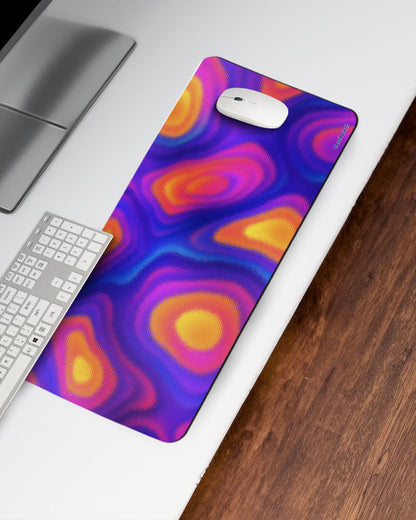 Electric Sunset Print Desk Mat