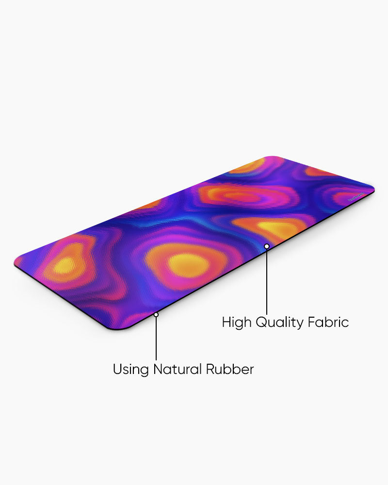 Electric Sunset Print Desk Mat