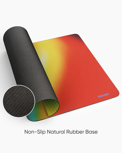 Rainbow Ripple Print Desk Mat