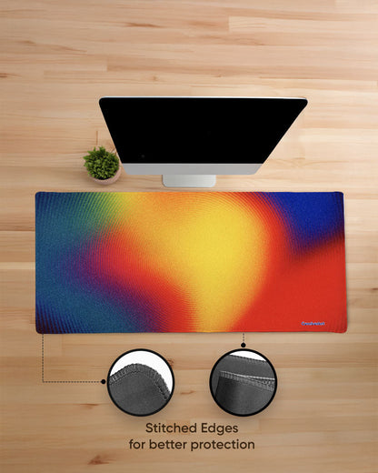 Sunset Halo Print Desk Mat