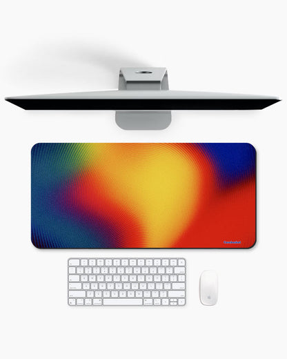 Sunset Halo Print Desk Mat