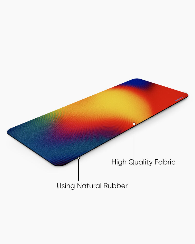 Sunset Halo Print Desk Mat
