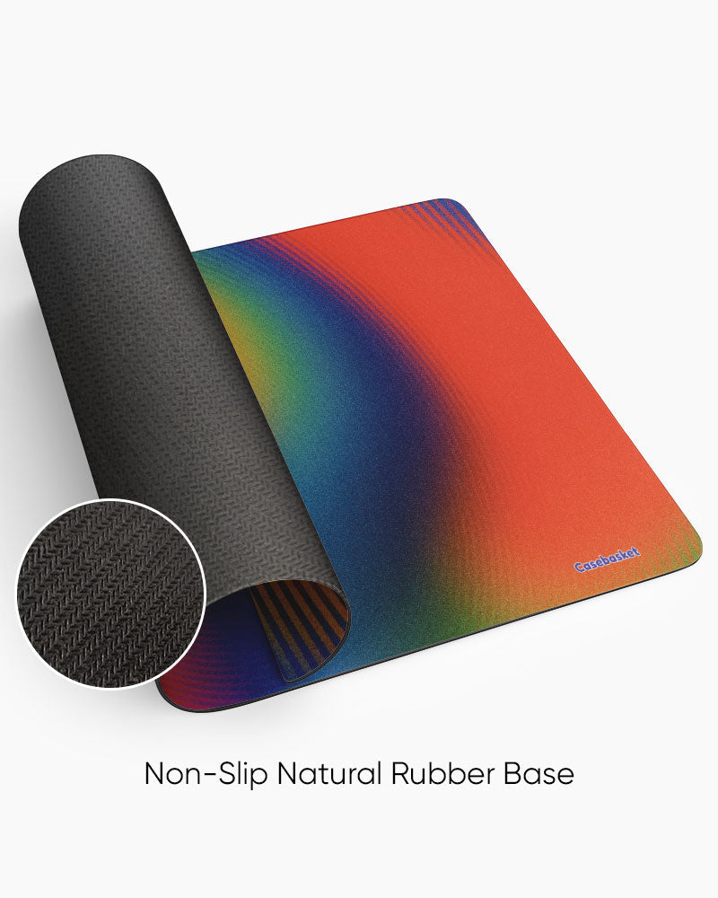 Rainbow Drift Print Desk Mat