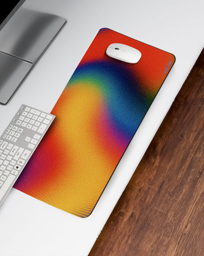 Rainbow Drift Print Desk Mat