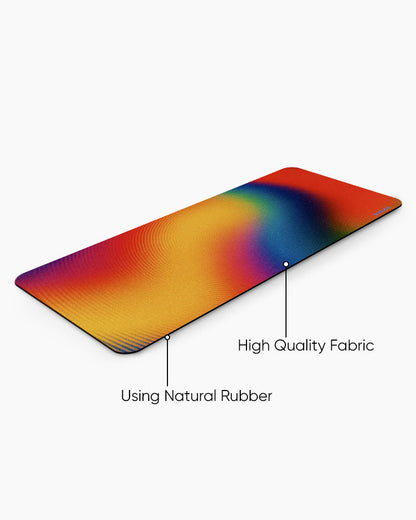 Rainbow Drift Print Desk Mat
