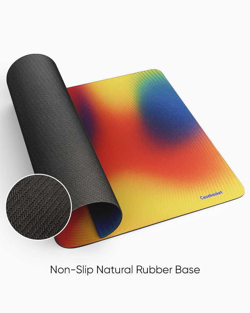 Color Flux Print Desk Mat