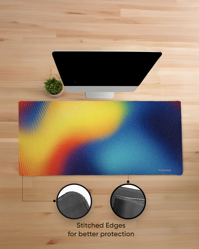 Sunlit Drift Print Desk Mat
