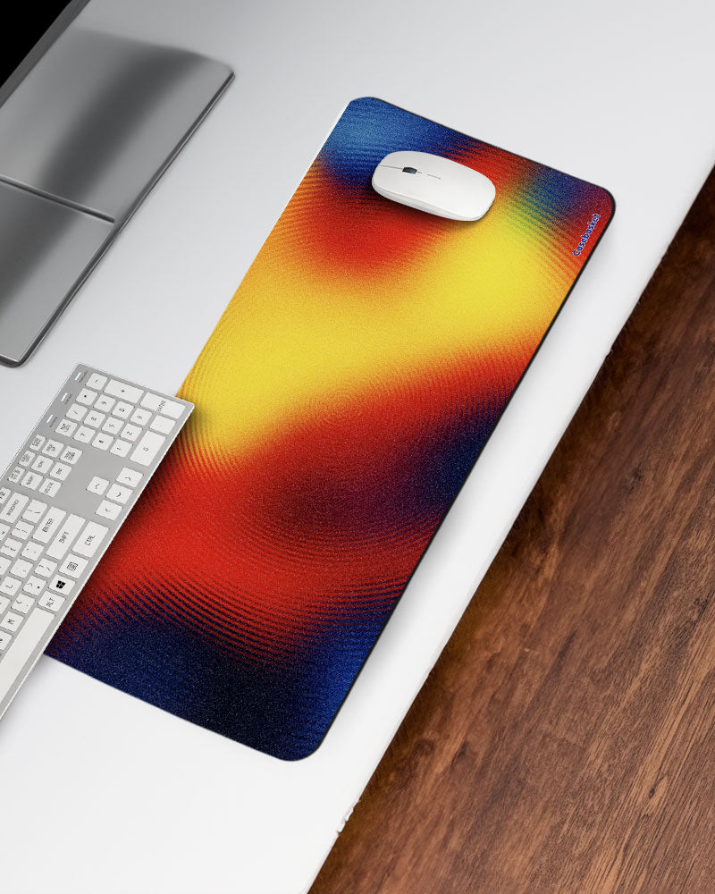 Solar Burst Print Desk Mat