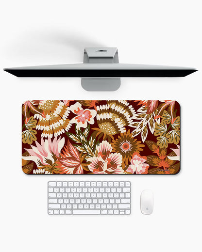 Autumn Garden Print Desk Mat