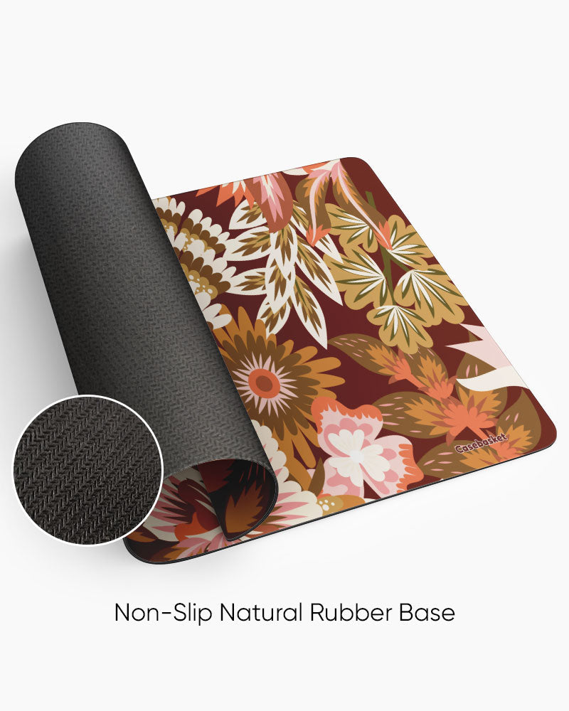Autumn Garden Print Desk Mat