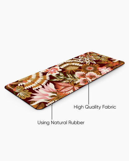 Autumn Garden Print Desk Mat