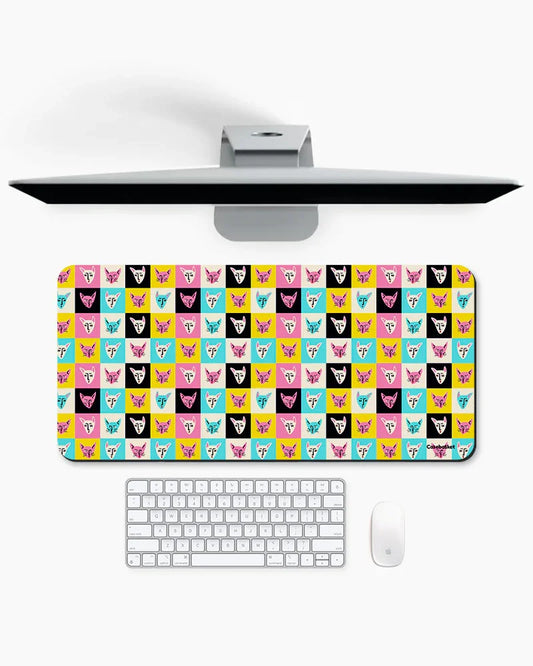 Meowzical Print Desk Mat