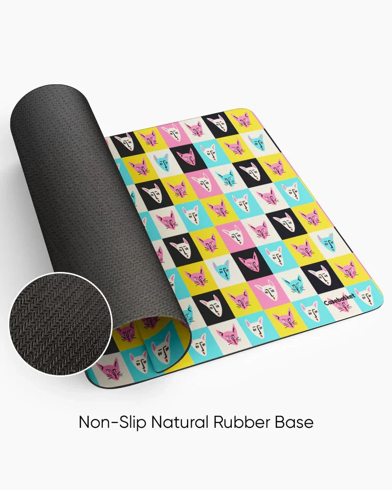 Meowzical Print Desk Mat